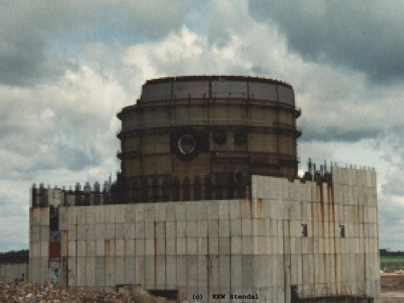 DDR Kernkraftwerk Stendal, Bilder Anfang der 90er Jahre, Reaktorgebäude A 