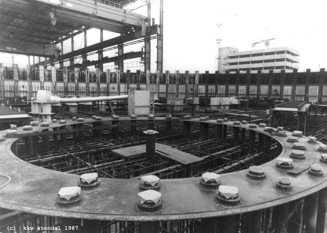  AKW/KKW Stendal 1987, Reaktorgebäude 1, Ebene 13.20 m 