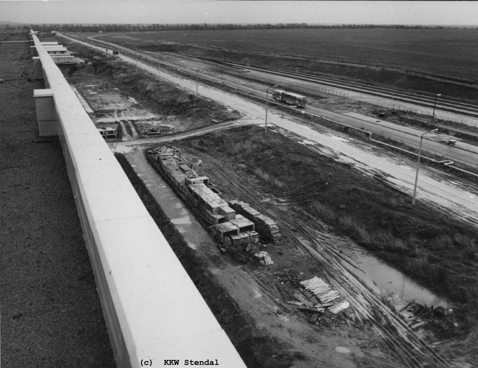 DDR Kernkraftwerk Stendal,  Baustellenfoto 1977 