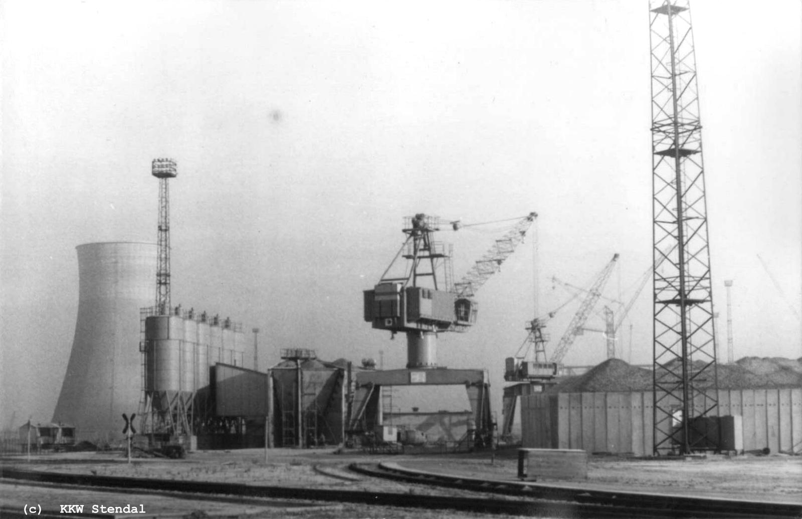  AKW Stendal, Baustelle 1988, BMK Mischstation 